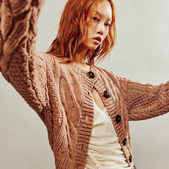 Free People Sweaters - new Free People Bonfire Cardigan 100% Cotton 5S3